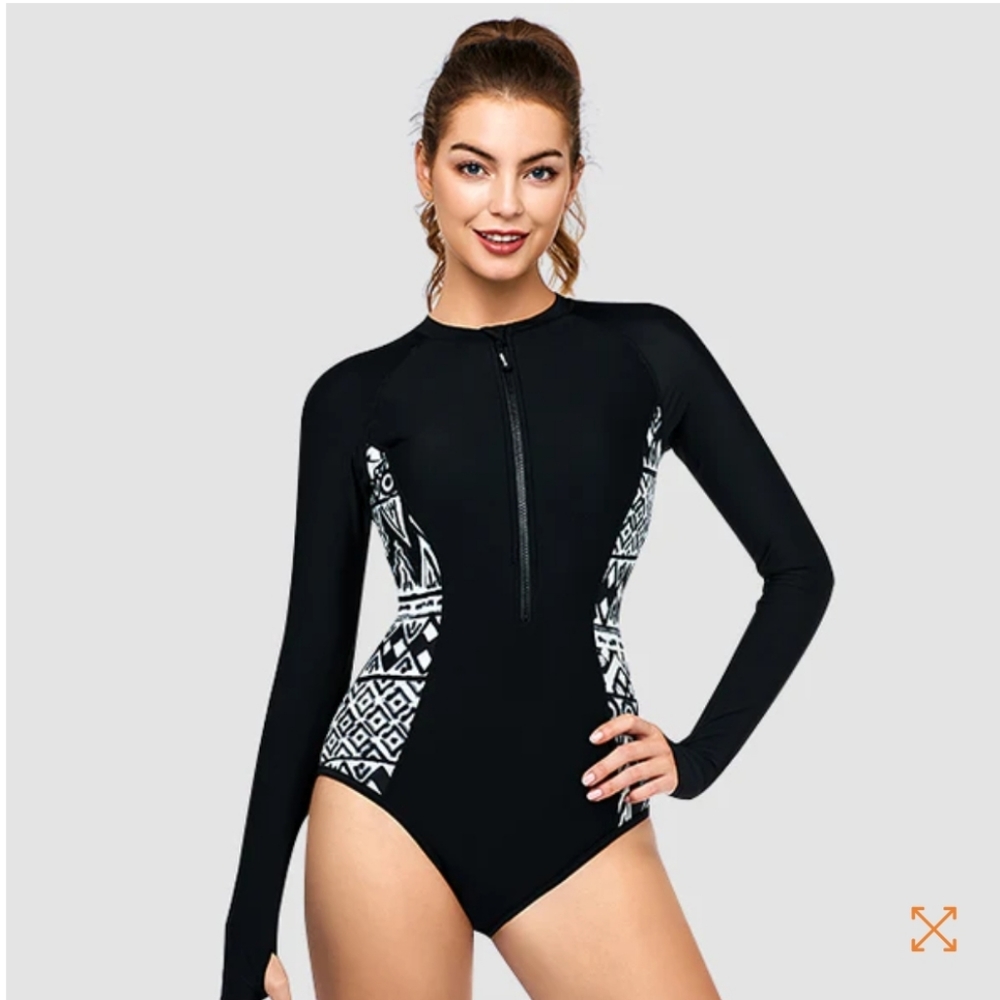 AXESEA Siren Long Sleeve Swimsuit - Mystery, size 12